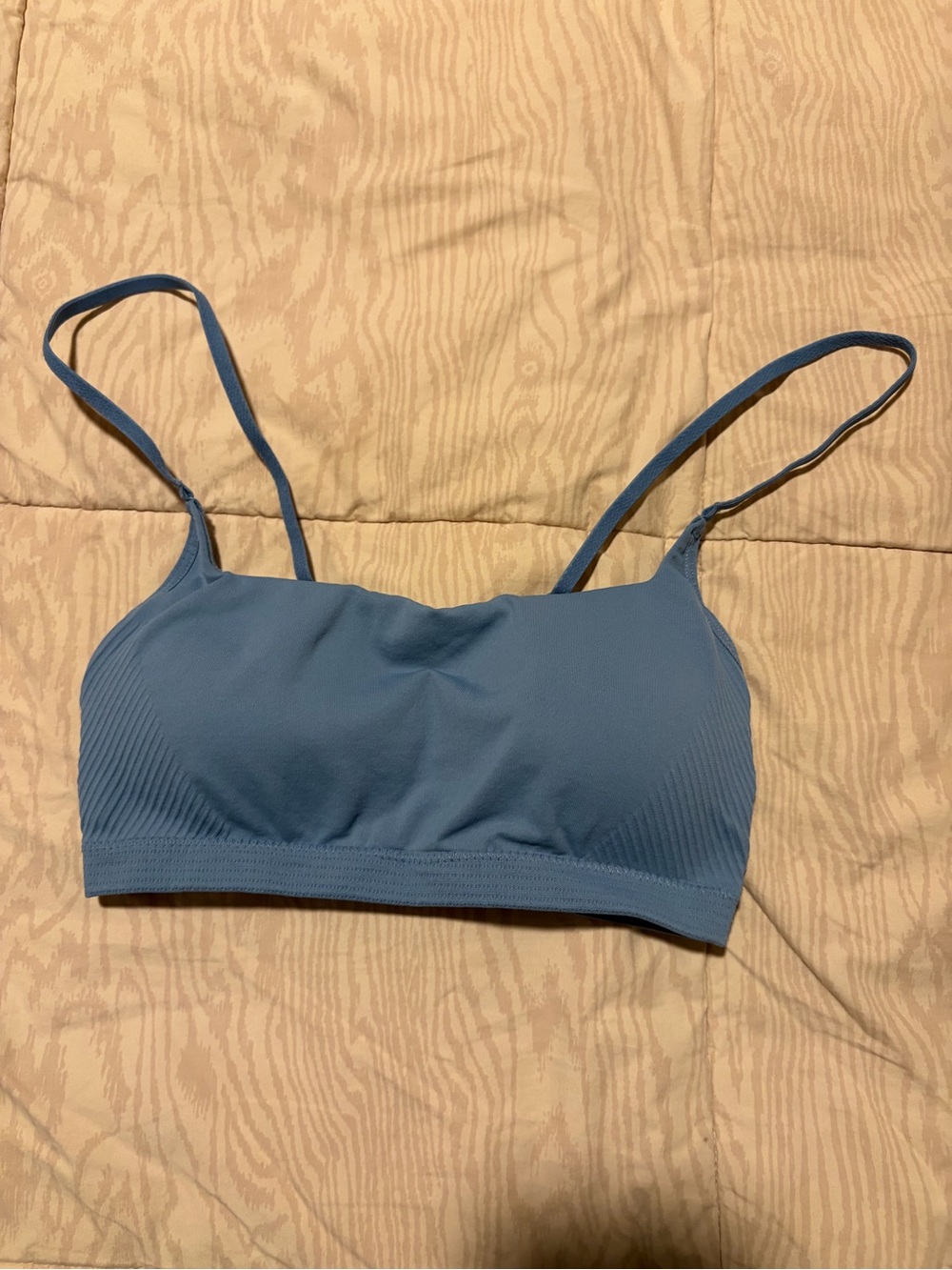 Auden Dusty Blue Seamless Bralette with Adjustable Straps
